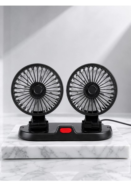 Çift Başlıklı Araç Içi USB Vantilatör Soğutucu Fan fırsatları