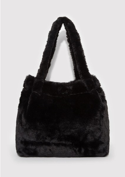 Siyah Peluş Omuz Çantası 197617-900 modelleri