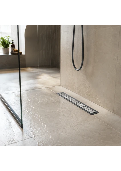 Esser 20 30 40 cm Duş Kanalı Yer Süzgeci, Lineer Banyo Duşakabin Gider Kanalı, görsel 1 / 2