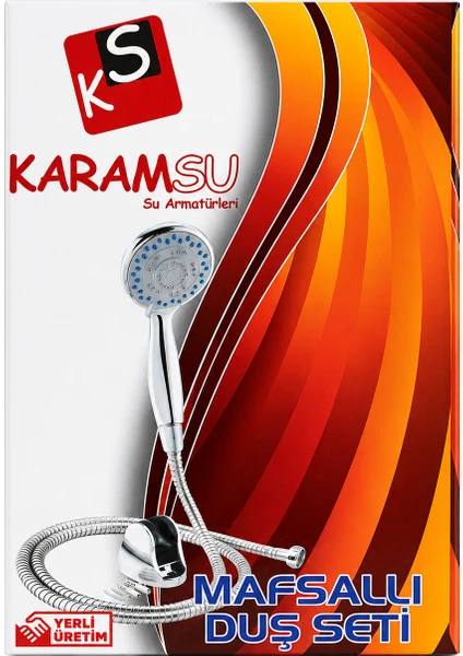 Karamsu Mafsallı Duş Seti, El Duşlu Hortumlu Banyo Duş Takımı, görsel 1 / 1