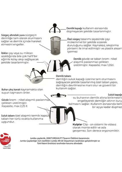 6500 Sarı İndüksiyon Tabanlı Çaydanlık fırsatları