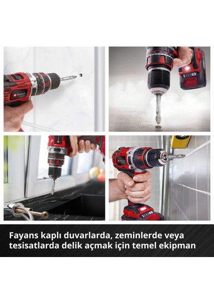 Orijinal Einhell XS-CASE 4 Parça Karbür Fayans Matkap Ucu Seti (Takım Çeliğinden Üretilmiştir, Özel Taşlanmış Karbür Plaka, Merkezleme Ucu, E 6.3 Sap, Saklama Kutusu Dahil) - 49051404 fırsatları