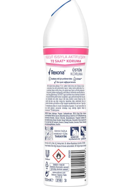 Üstün Koruma Kadın Sprey Deodorant Sexy Bouquet 150 ml