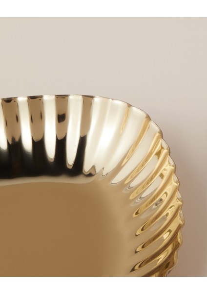 Anissa Metal Dekoratif Tabak 15X17X3 cm Gold modelleri