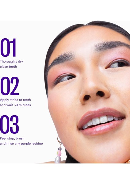 V34 Whitening Strips Diş Beyazlatma Bantları 14 Ughulama indirimleri