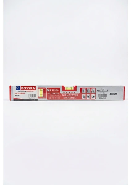 Bossra 40 cm Mıknatıslı Su Terazisi Yatay Dikey ve 45 Derece Ölçüm, görsel 2 / 2