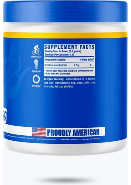Creatine 300 Gram - 120 Servis 2,5 Gr. fiyatları