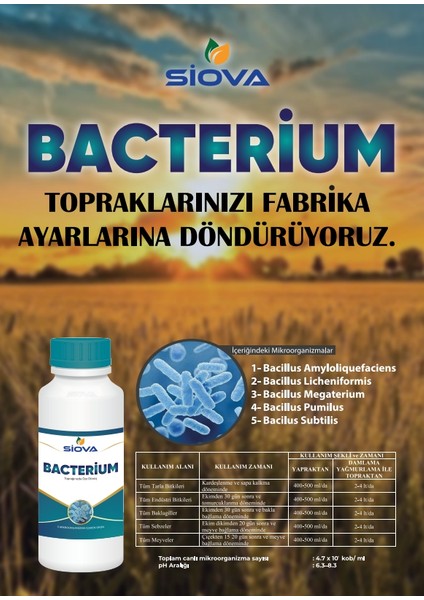 Bacterium Mikrobiyal Gübre 5lt fırsatları