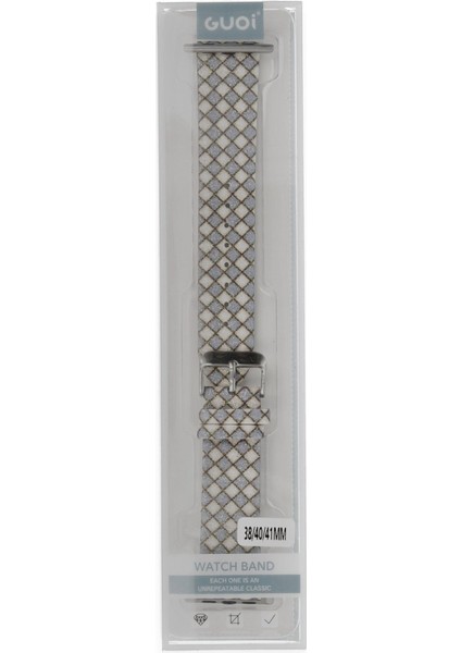 Bezos Watch 42MM Karo Motif Kordon - Lila Fiyatı