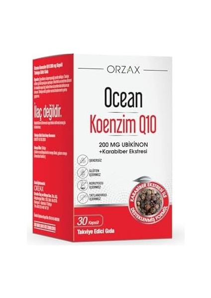 Ocean Koenzim Q10 200 Mg 30 Kapsül fiyatları