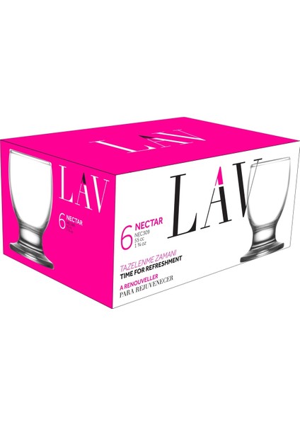 Nectar Cam Likör Bardağı 6'lı 55 ml (Şerbet Bardağı , Mini Tatlı Servis )
