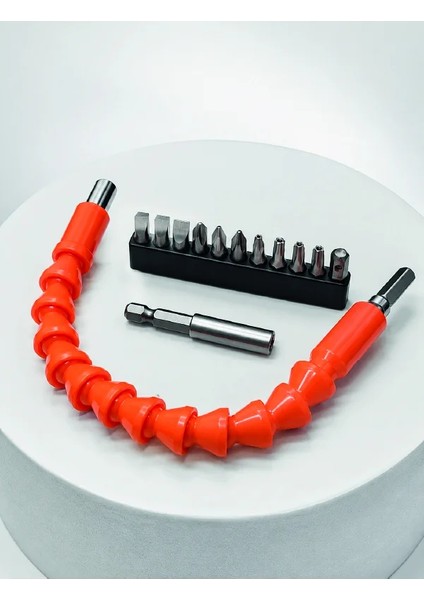 12 Parça Esnek Bits Uç Seti 300 mm Esnek Şaftlı Tornavida Uç Seti indirimleri