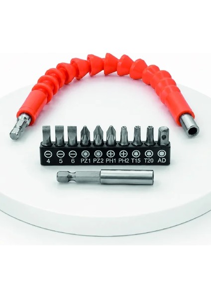 12 Parça Esnek Bits Uç Seti 300 mm Esnek Şaftlı Tornavida Uç Seti fiyatları
