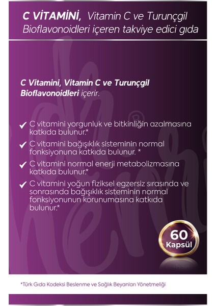Vıtamın C 1000 Mg 60 Kapsül fiyatları