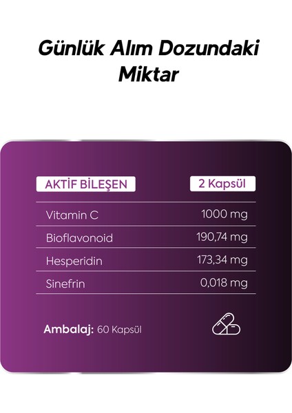 Vıtamın C 1000 Mg 60 Kapsül indirimleri