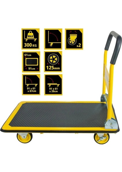 PC538 300KG Profesyonel Paket Taşıma Arabası fiyatları