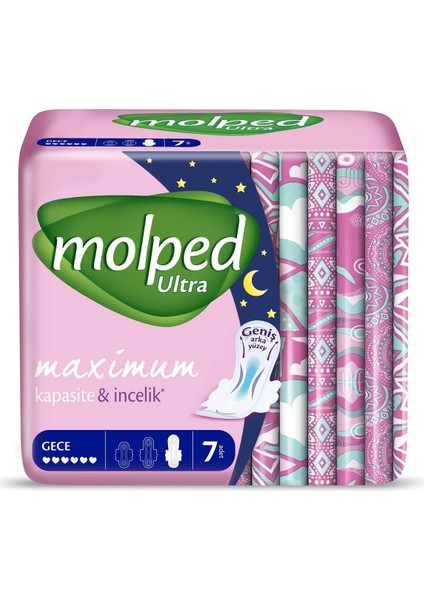 Molped Ultra Hijyenik Ped Gece 7 Adet fiyatları
