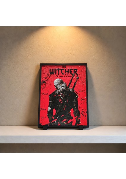 The Witcher Geralt 3D Tablo 15×20 cm fiyatları