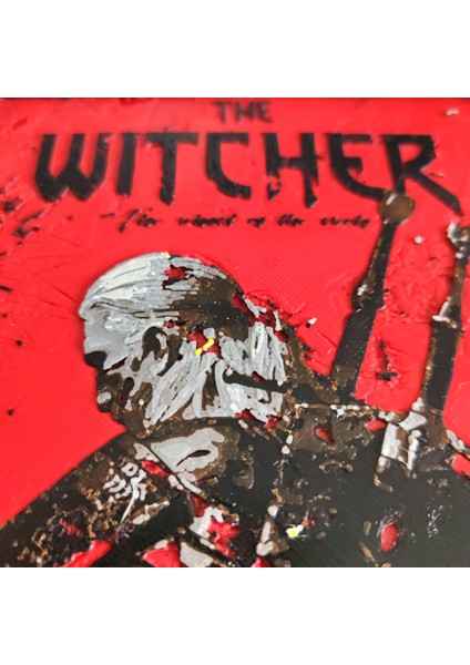 The Witcher Geralt 3D Tablo 15×20 cm modelleri