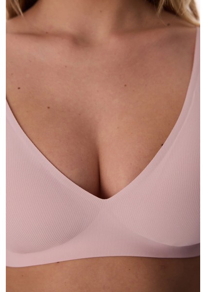 Pembe Fit Decolette Pedli Sütyen