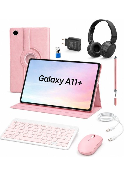 Samsung Galaxy Tab A11 Plus 11'' 8gb 256GB Tablet+Kılıf+Klavye+Mouse+Şarj Başlık+Kulaklık (Kalem Hediye)