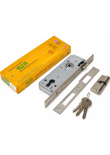 Kale 152R Ahşapkapılariçin Geniş Tip Silindirli Gömme Kilit 40MM, görsel 1 / 2