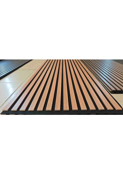 Yeni Nesil Akustik Duvar Paneli 60 x 275 Teak Rengi fırsatları