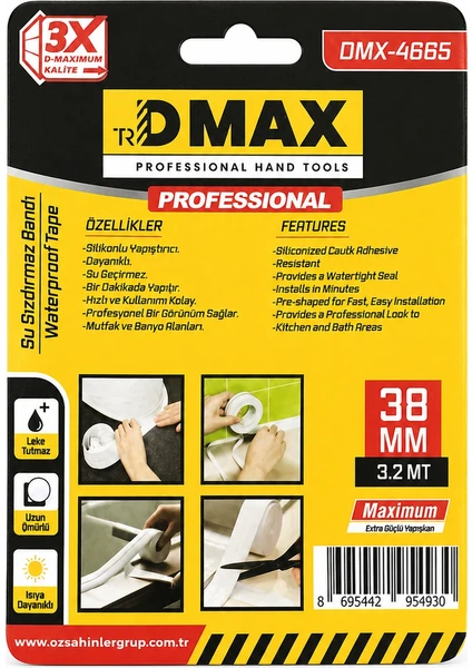 Dmax Su Sızdırmaz Bant 38MM*3,2MT, görsel 3 / 3