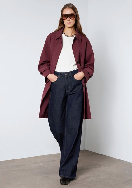 Bordo Trençkot 1110648-70422 fiyatları