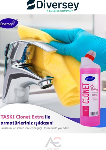 Taski Clonet Extra W41 Kireç Çözücü 750 ml Etkili Temizlik ve Parlaklık Sağlayan Formül fırsatları
