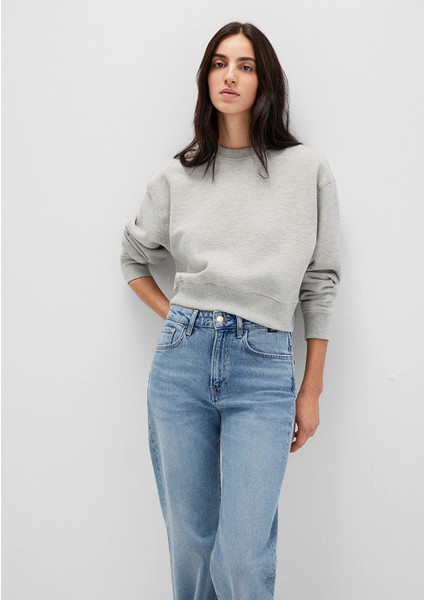 Gri Basic Crop Sweatshirt 1S10389-82816 modelleri