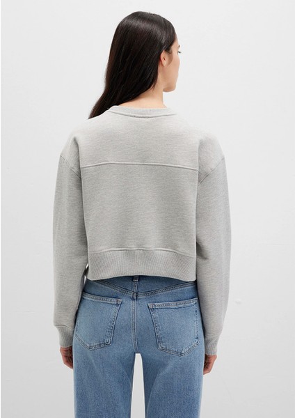 Gri Basic Crop Sweatshirt 1S10389-82816 indirimleri