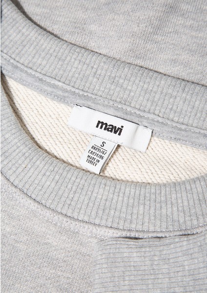 Gri Basic Crop Sweatshirt 1S10389-82816