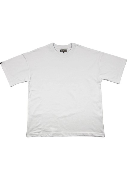A02133 Baskılı Oversize Beyaz Kadın T-Shirt modelleri