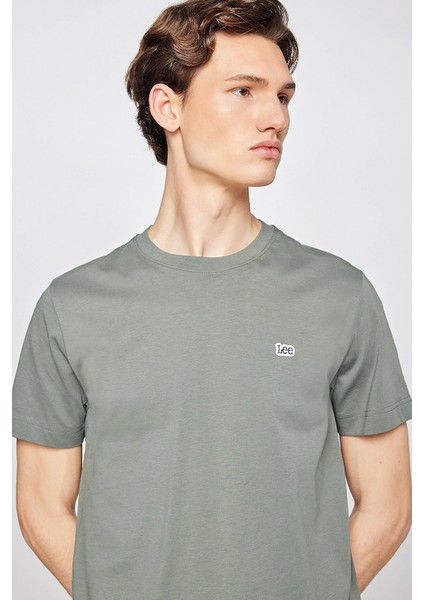 Bisiklet Yaka T-Shirt Beige Melange fiyatları