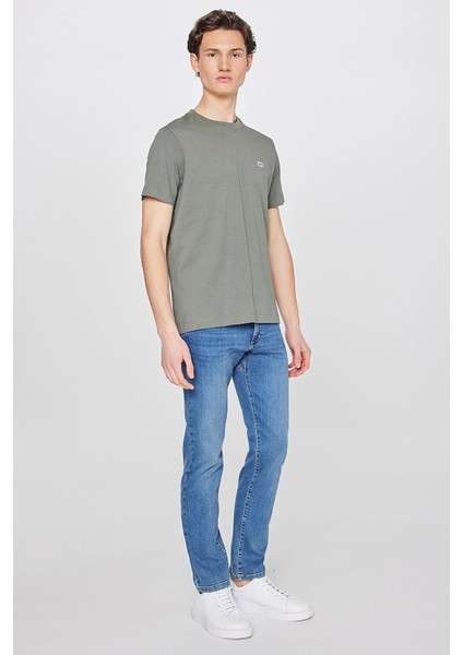Bisiklet Yaka T-Shirt Beige Melange indirimleri