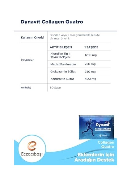 Collagen Quatro 30'lu Saşe indirimleri
