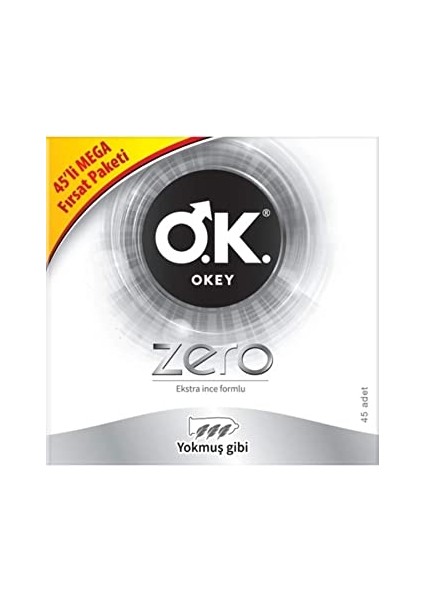 Zero 45'li Prezervatif fiyatları