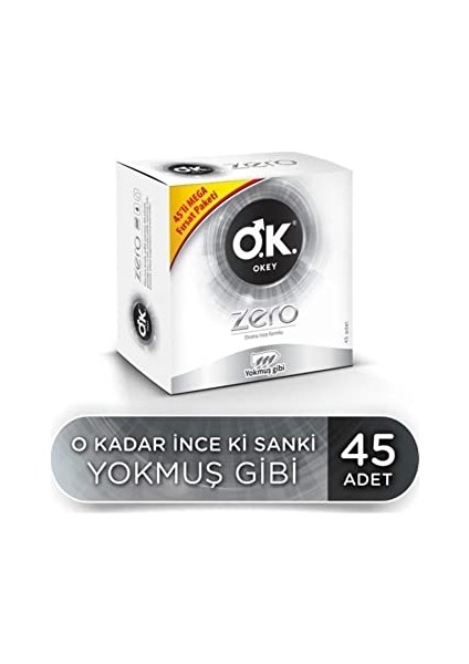 Zero 45'li Prezervatif modelleri