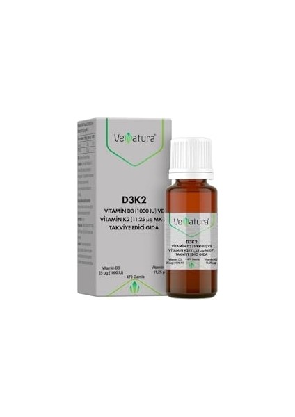 D3 K2 (11.25 Mg) Damla 20 ml P03761 fiyatları