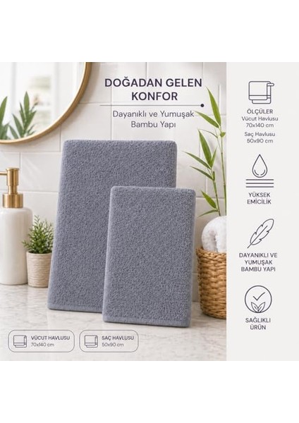 Bambu Takım, Saç ve Vücut Havlusu modelleri