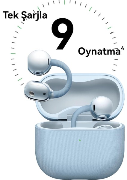 Freeclip2 Mavi Bluetooth Kulaklık, Çiçek Charm Hediyeli