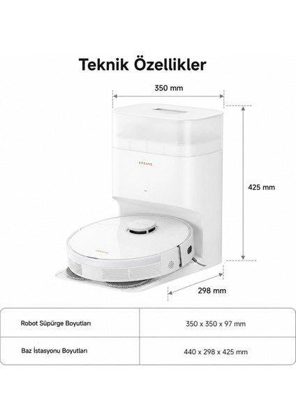 L10s Plus Robot Süpürge Beyaz