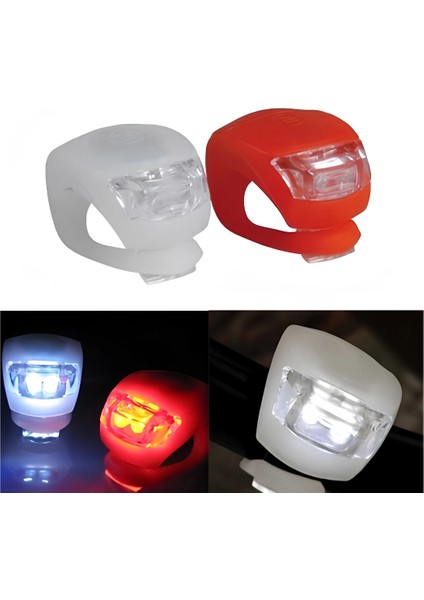 Bisiklet Emniyet Lambası 2li Set Güçlü LED Çakar Işık fırsatları