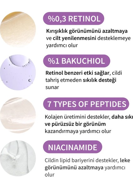 Derma Peptide Retinol Serum - Retinol Peptit Serumu 30ml indirimleri