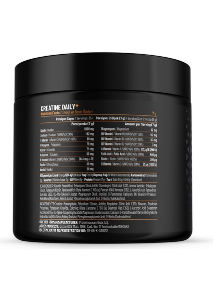 Creatıne Daıly+ Fruit Fusion / 250G modelleri