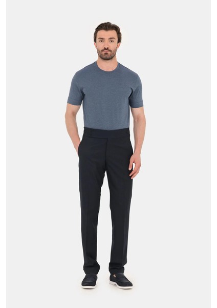 Indigo Melanj %100 Pamuk Regular Fit Bisiklet Yaka Basic T-Shirt fiyatları