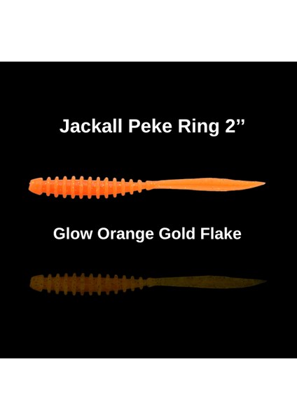 Peke Ring 2’’ (5 Cm) Glow Orange Gold Flake Silikon Yem fiyatları