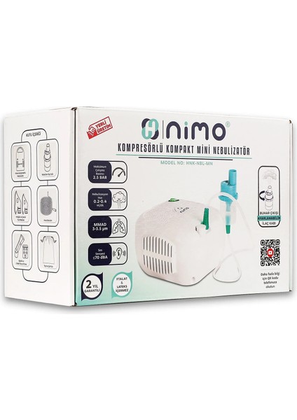 Kompresörlü Kompakt Mini Nebulizatör fiyatları