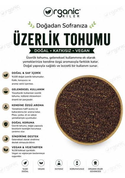 Üzerlik Tohumu Doğal & Katkısız 100GR fiyatları